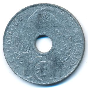 French Indo China, 1 cent, 1941