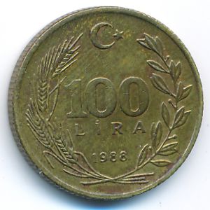 Турция, 100 лир (1988 г.)