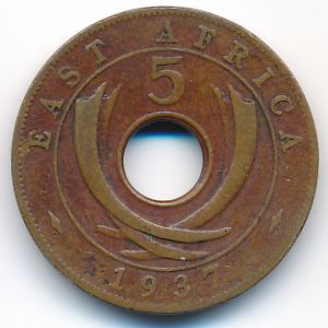 Восточная Африка, 5 центов (1937 г.)