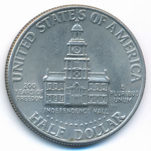USA, 1/2 dollar, 1976