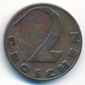 Austria, 2 groschen, 1925