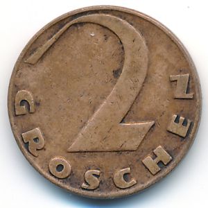 Austria, 2 groschen, 1929