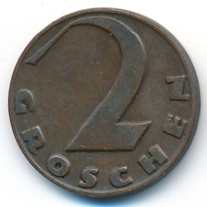 Austria, 2 groschen, 1929