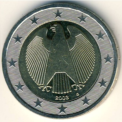 Германия, 2 евро (2002–2006 г.)