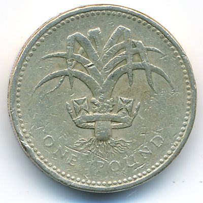 Великобритания, 1 фунт (1990 г.)