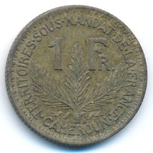 Cameroon, 1 franc, 1925