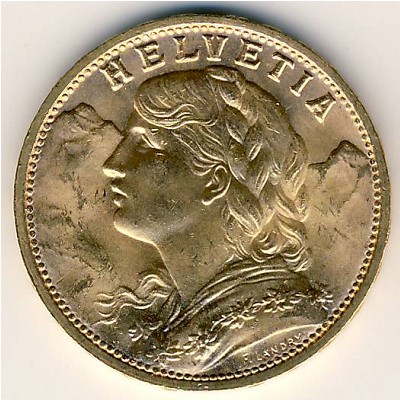 Швейцария, 20 франков (1947–1949 г.)