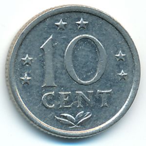 Антильские острова, 10 центов (1971 г.)
