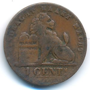 Бельгия, 1 сентим (1901 г.)