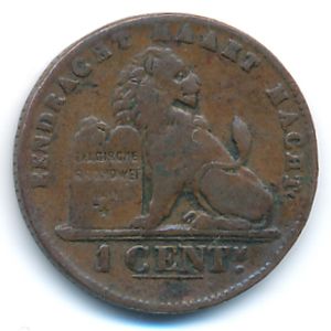 Belgium, 1 centime, 1902