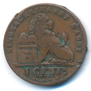 Бельгия, 1 сентим (1902 г.)