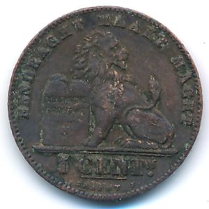 Бельгия, 1 сентим (1907 г.)