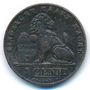 Бельгия, 1 сентим (1907 г.)