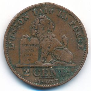 Бельгия, 2 сентима (1905 г.)