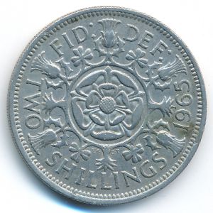 Великобритания, 2 шиллинга (1965 г.)