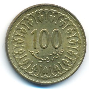 Tunis, 100 millim, 1983