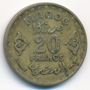 Марокко, 20 франков (1951 г.)