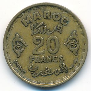 Марокко, 20 франков (1951 г.)