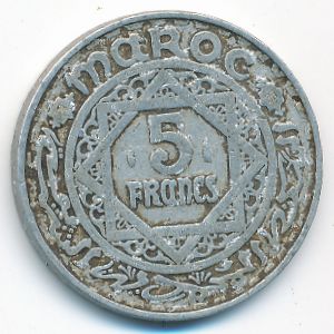 Марокко, 5 франков (1951 г.)