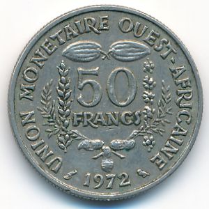 Западная Африка, 50 франков (1972 г.)