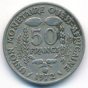 Западная Африка, 50 франков (1972 г.)