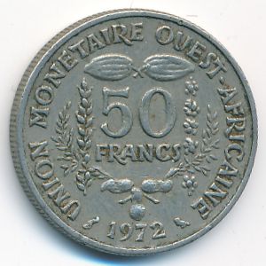 Западная Африка, 50 франков (1972 г.)