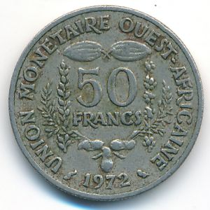 Западная Африка, 50 франков (1972 г.)