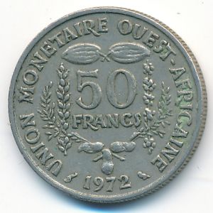 Западная Африка, 50 франков (1972 г.)