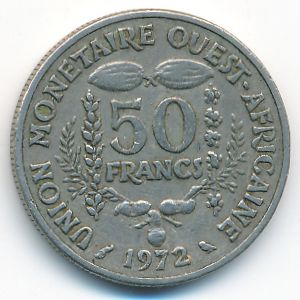 Западная Африка, 50 франков (1972 г.)