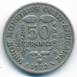 Западная Африка, 50 франков (1972 г.)