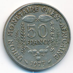 Западная Африка, 50 франков (1975 г.)