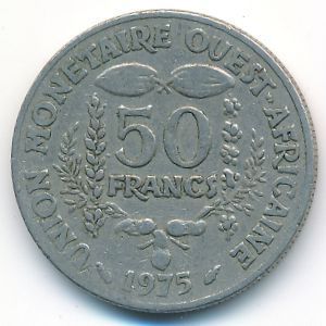 Западная Африка, 50 франков (1975 г.)