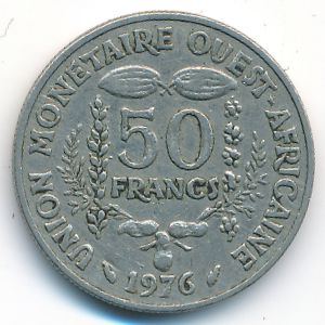 Западная Африка, 50 франков (1976 г.)