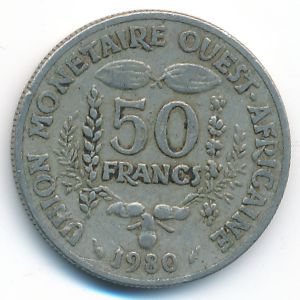 Западная Африка, 50 франков (1980 г.)