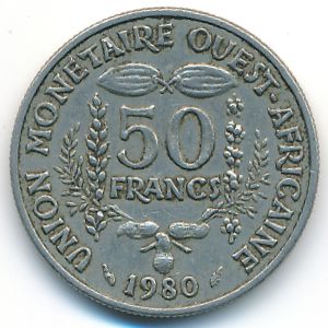 Западная Африка, 50 франков (1980 г.)
