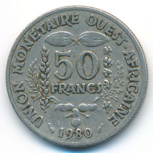Западная Африка, 50 франков (1980 г.)