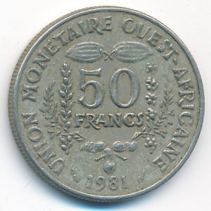 Западная Африка, 50 франков (1981 г.)