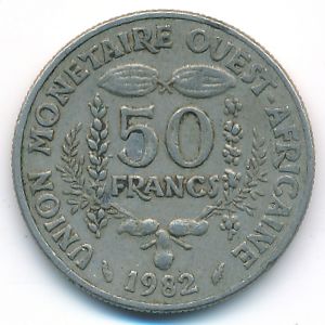 Западная Африка, 50 франков (1982 г.)