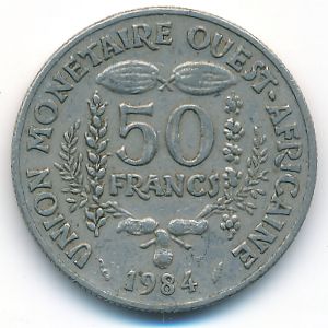 Западная Африка, 50 франков (1984 г.)
