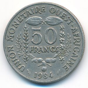 Западная Африка, 50 франков (1984 г.)