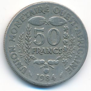 Западная Африка, 50 франков (1984 г.)
