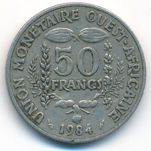 Западная Африка, 50 франков (1984 г.)