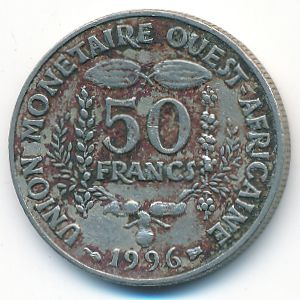 Западная Африка, 50 франков (1996 г.)