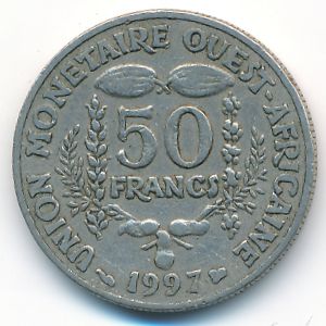 Западная Африка, 50 франков (1997 г.)