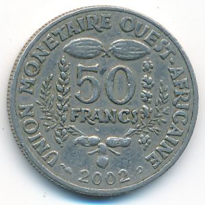 Западная Африка, 50 франков (2002 г.)