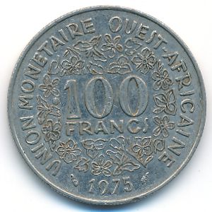 Западная Африка, 100 франков (1975 г.)