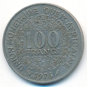 Западная Африка, 100 франков (1976 г.)