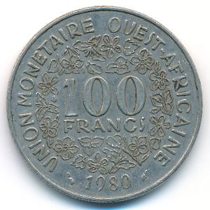 Западная Африка, 100 франков (1980 г.)