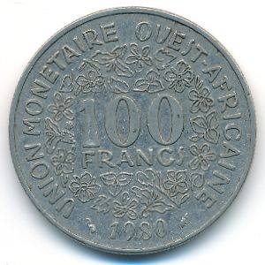 Западная Африка, 100 франков (1980 г.)