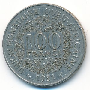 Западная Африка, 100 франков (1981 г.)